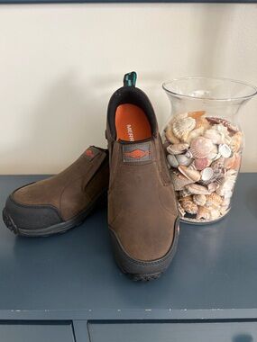 Merrell  Jungle Women’s 7m Slip-On Brown Leather Work Shoe
